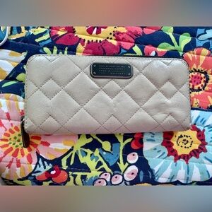 Marc Jacobs Quilted Beige Wallet